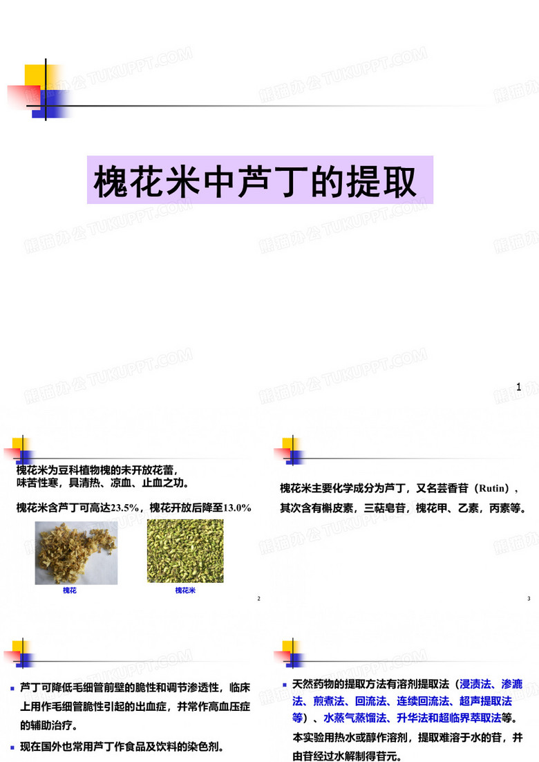 槐花米中芦丁的提取