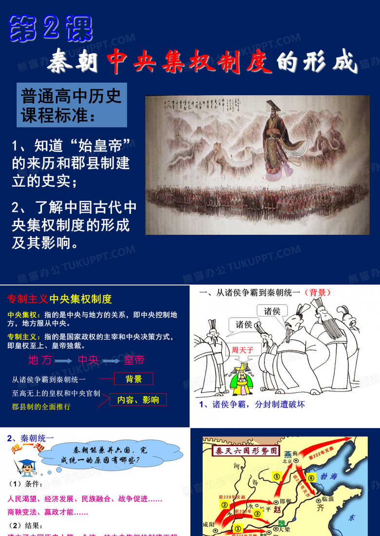 秦朝中央集权制度的形成