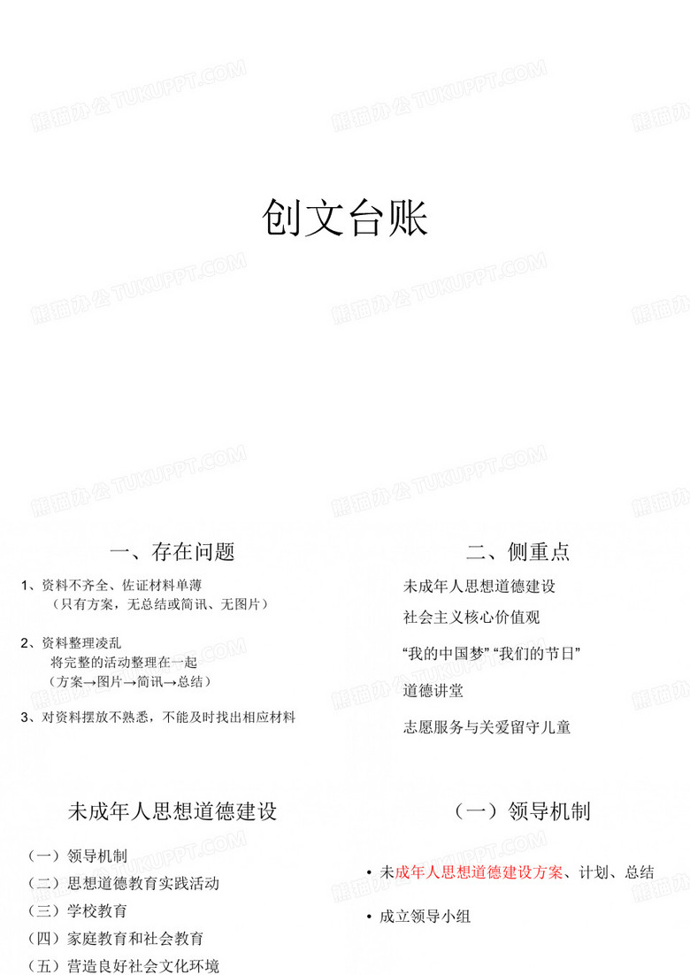 创文台账(1)