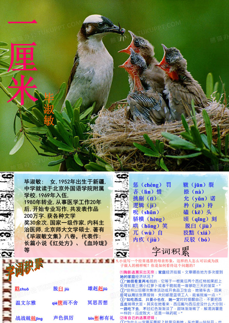 《一厘米》ppt