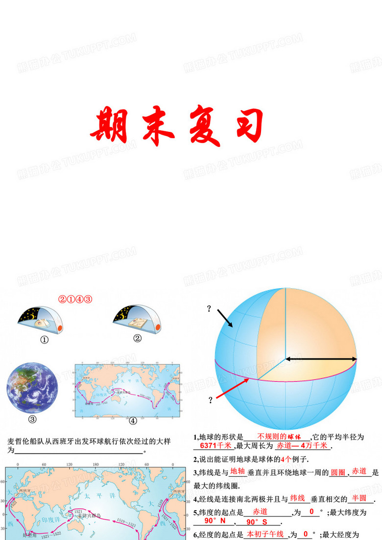 初一地理(上册)复习课件