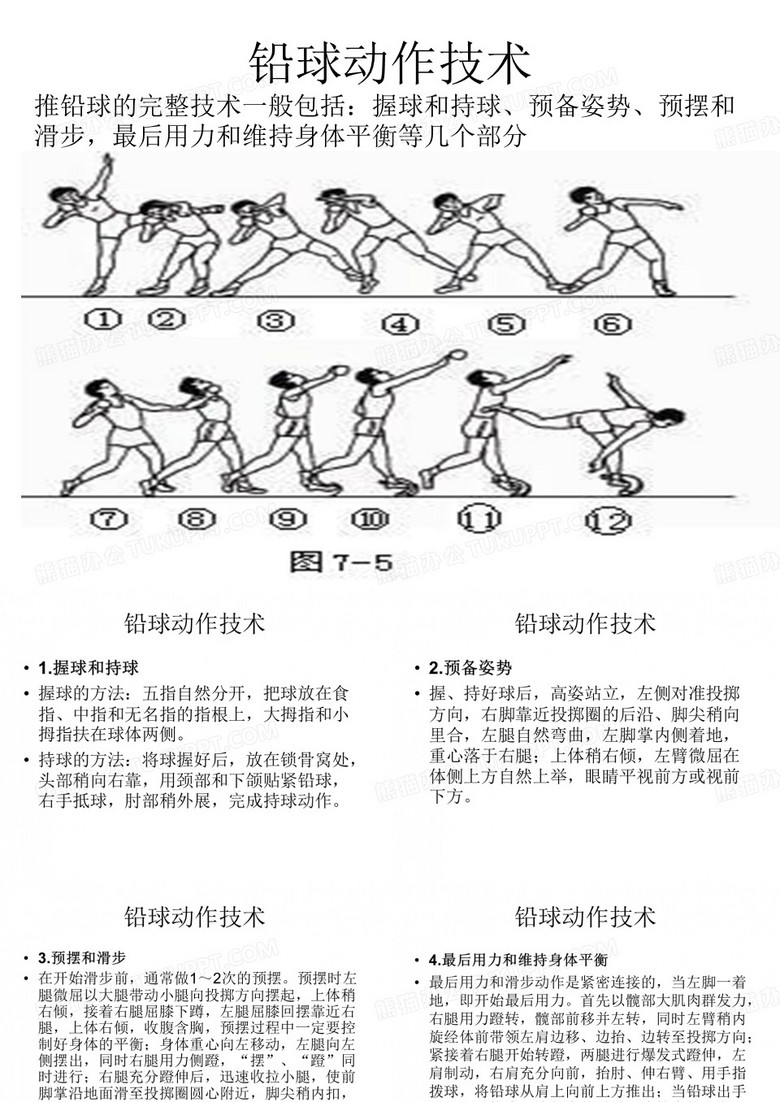 铅球动作技术-文档资料