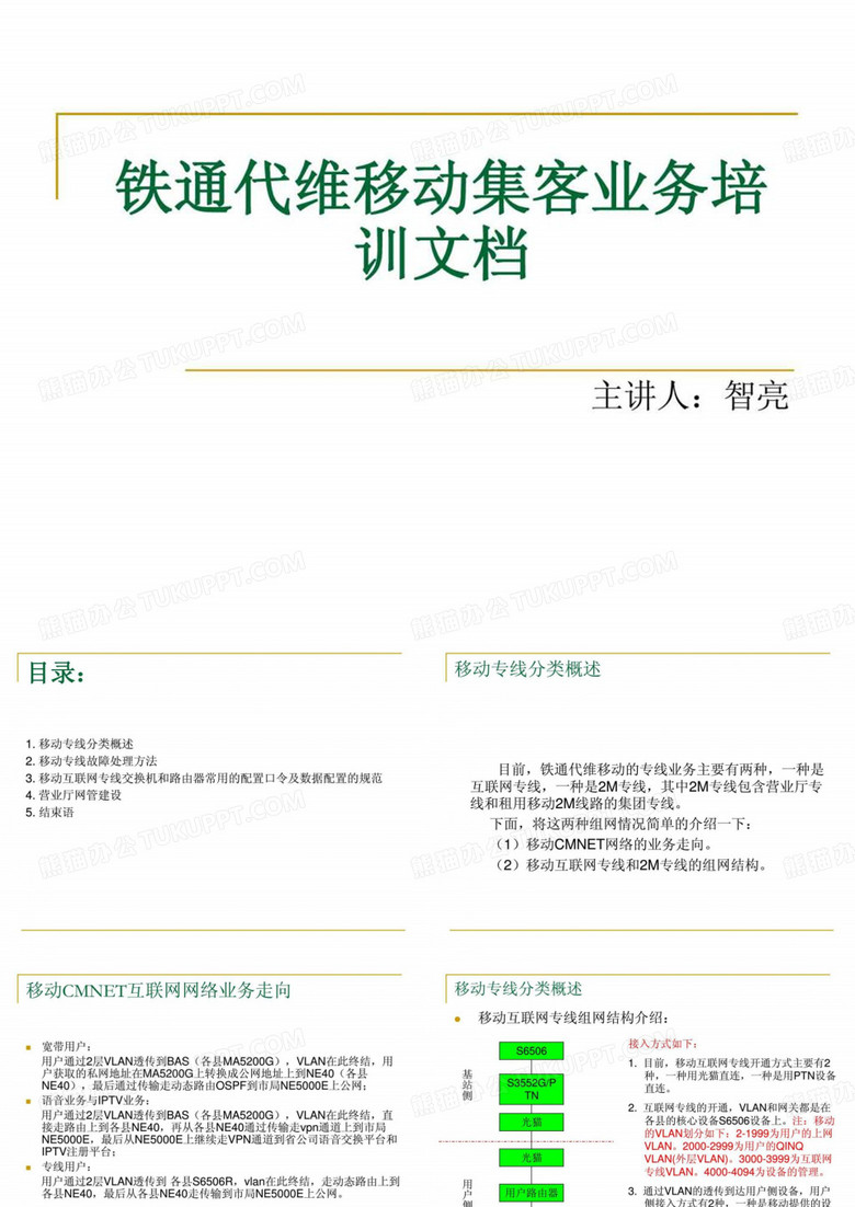 《铁通集客培训文档》PPT课件