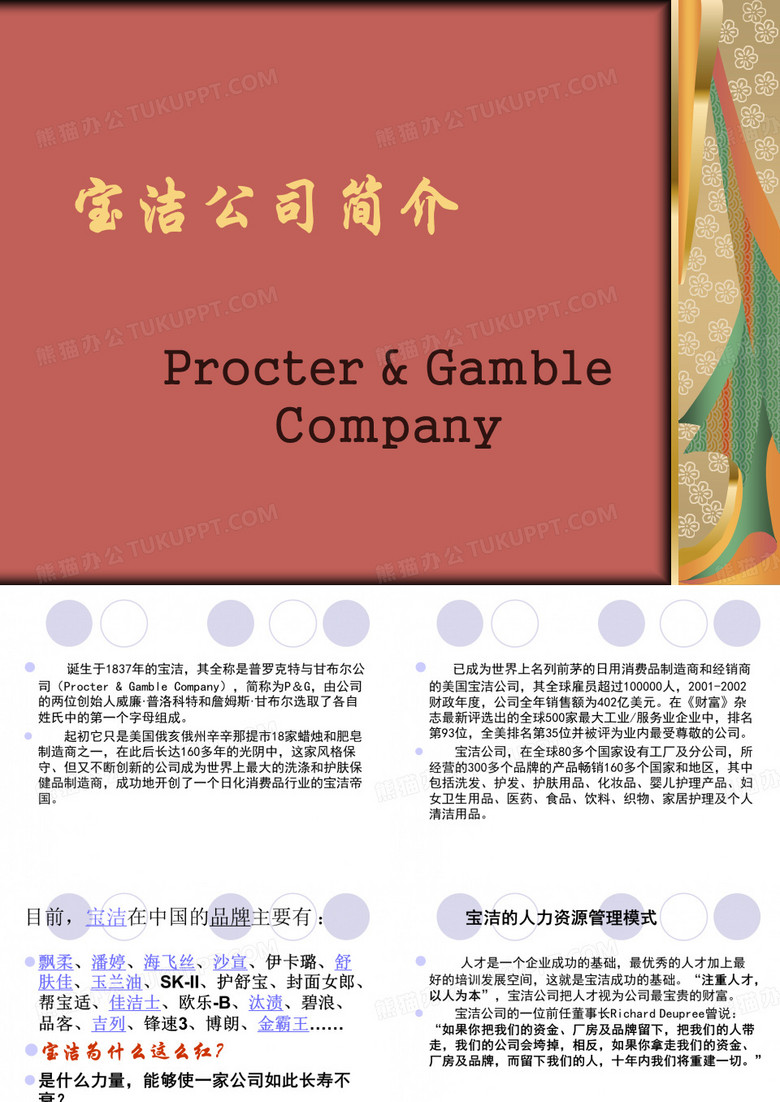 宝洁公司简介