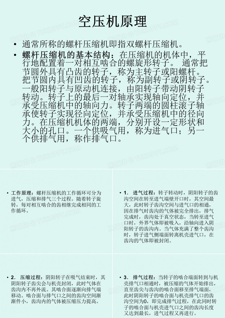 空压机原理.