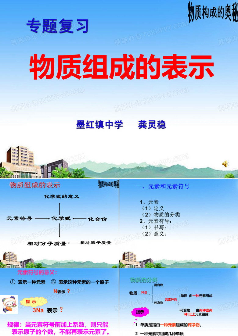 物质组成的表示--