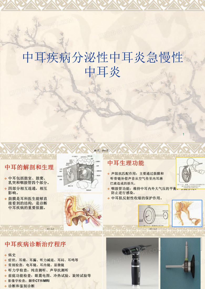 中耳疾病分泌性中耳炎急慢性中耳炎