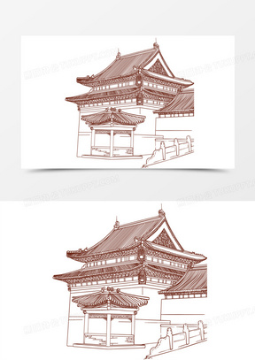 亭台楼阁图片素材