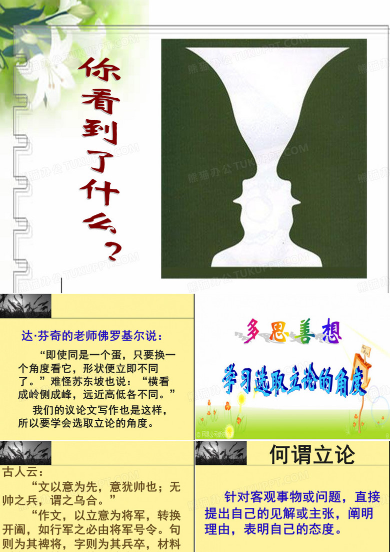 选取立论的角度