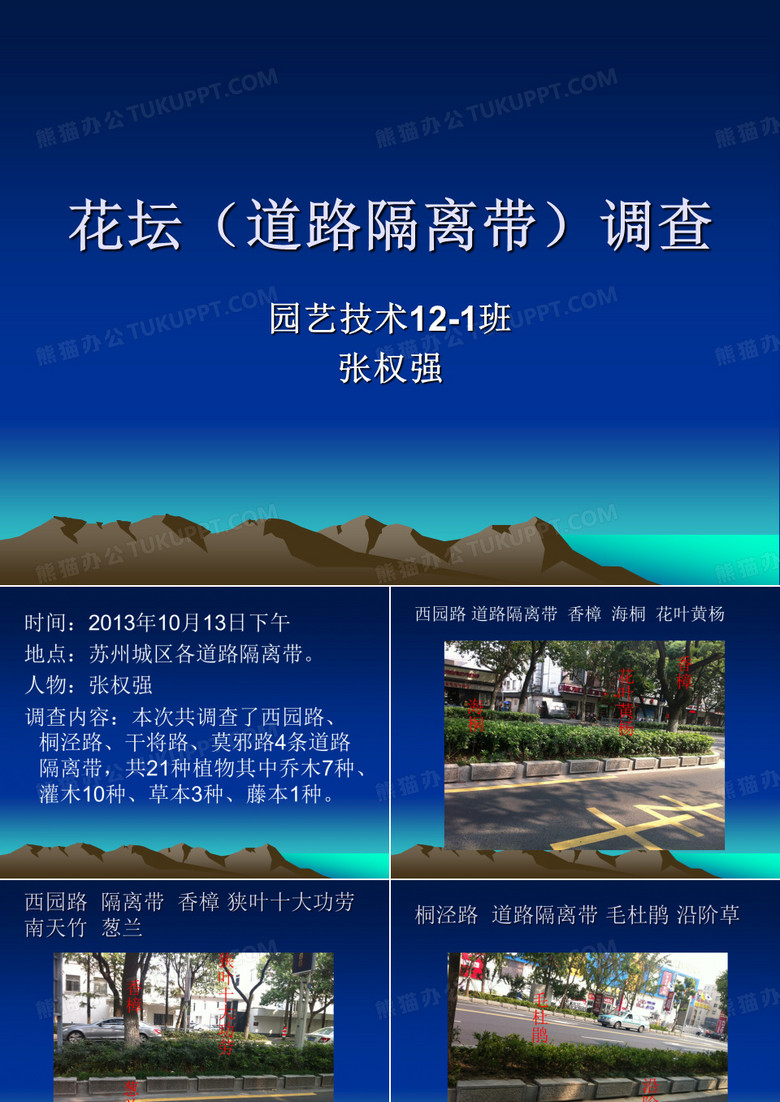 苏州市花坛调查