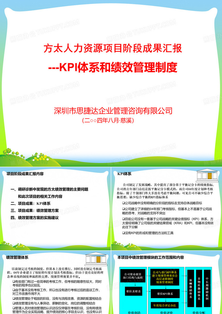 思捷达—方太—方太KPI及绩效管理汇报