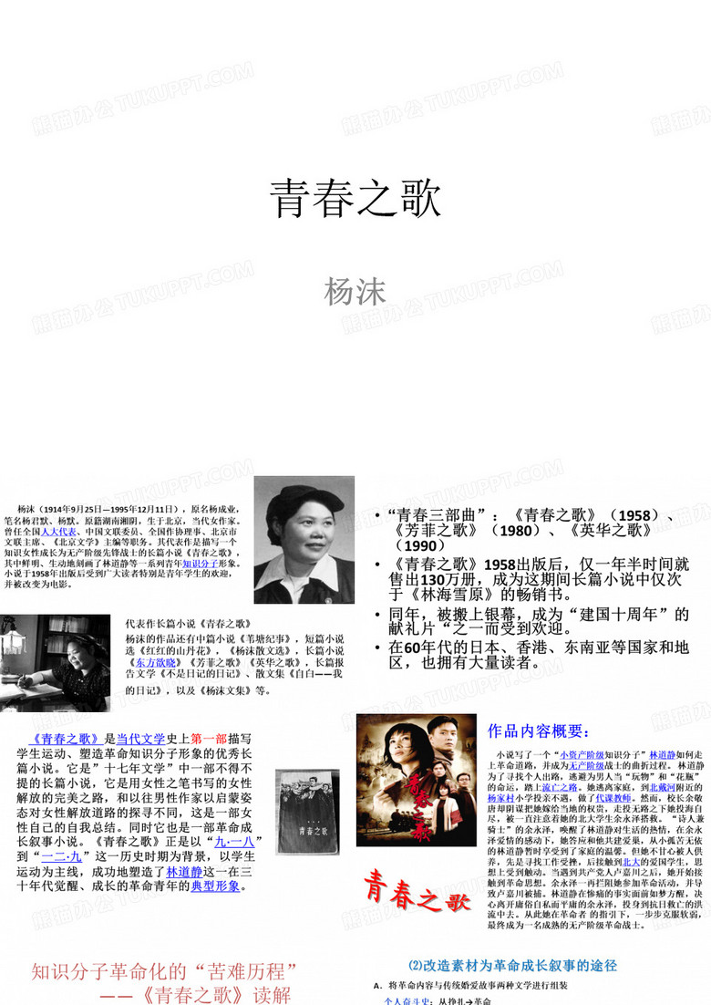 杨沫《青春之歌》
