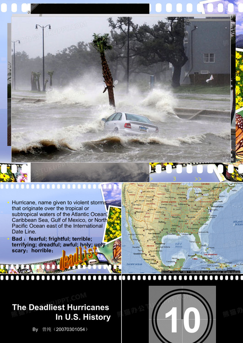 美国历史上的十大飓风(英文)