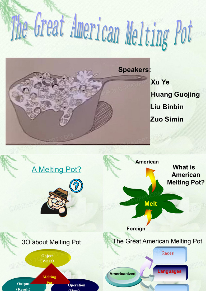 美国大熔炉PPT