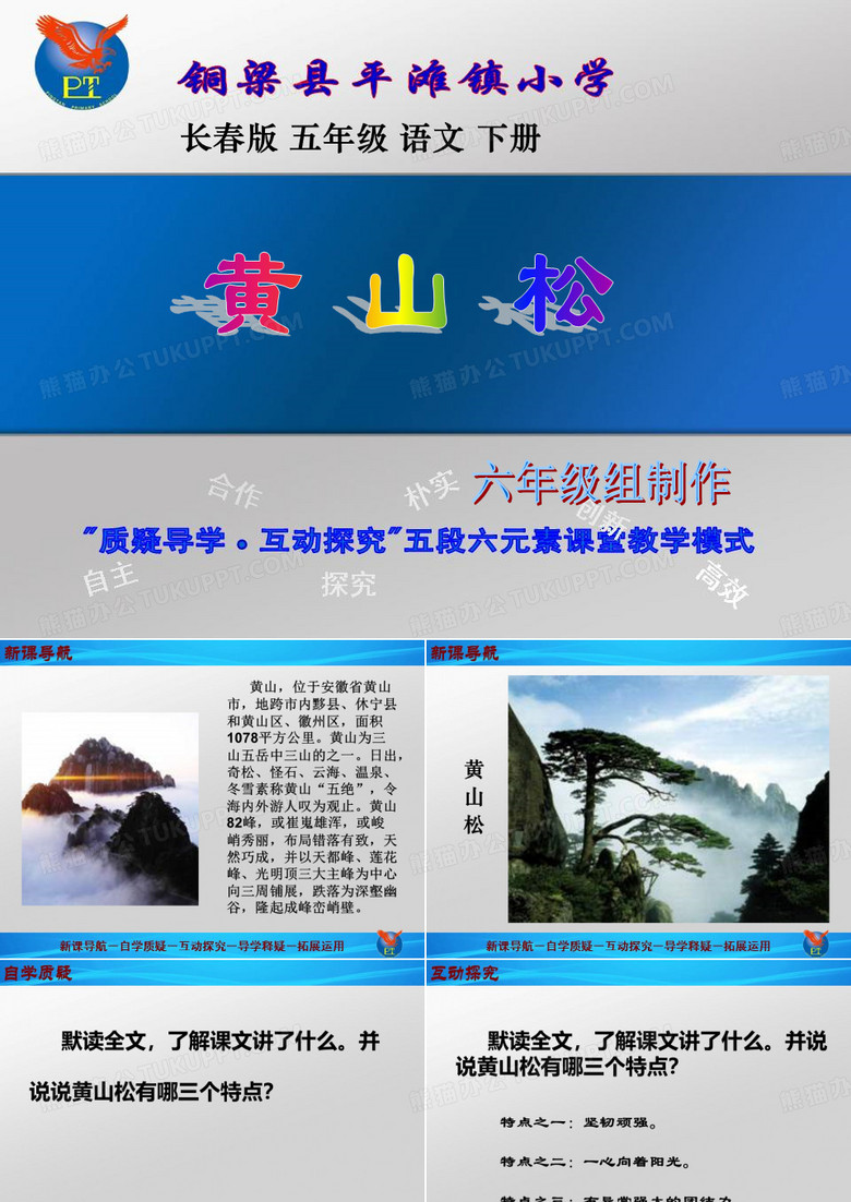 4、《黄山松》PPT课件