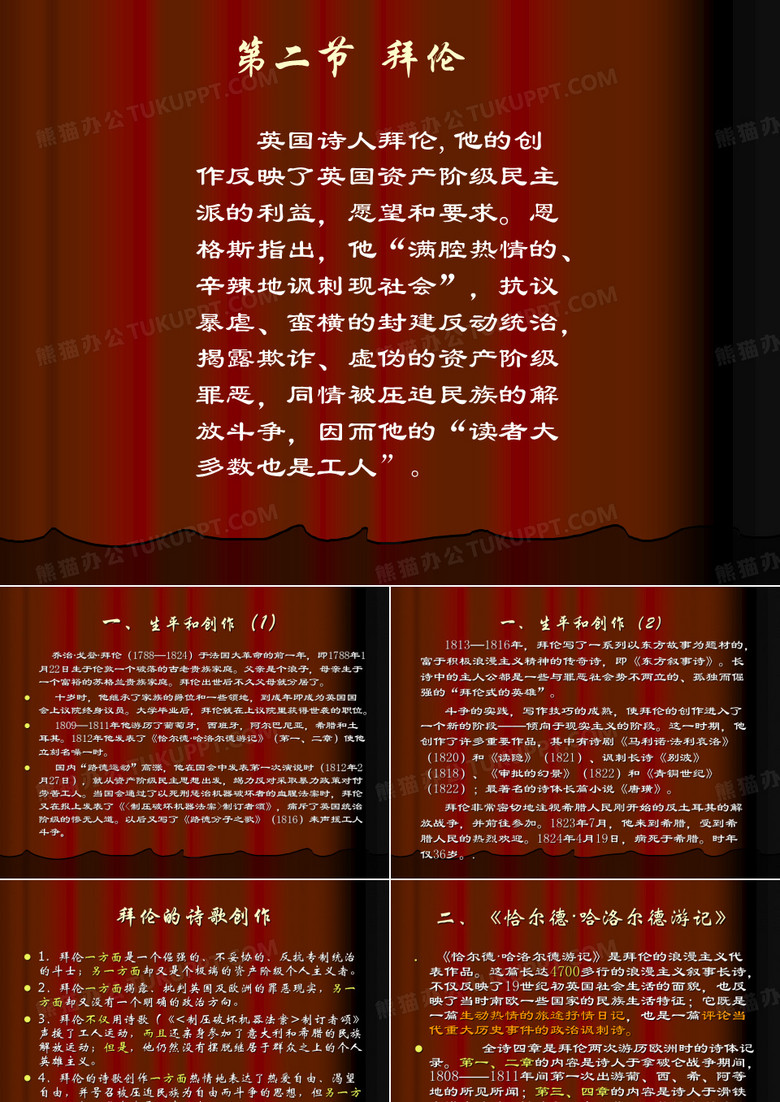 拜伦的诗歌创作