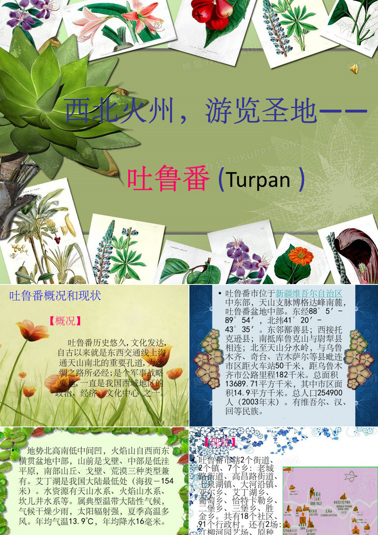 吐鲁番的简介PPT课件