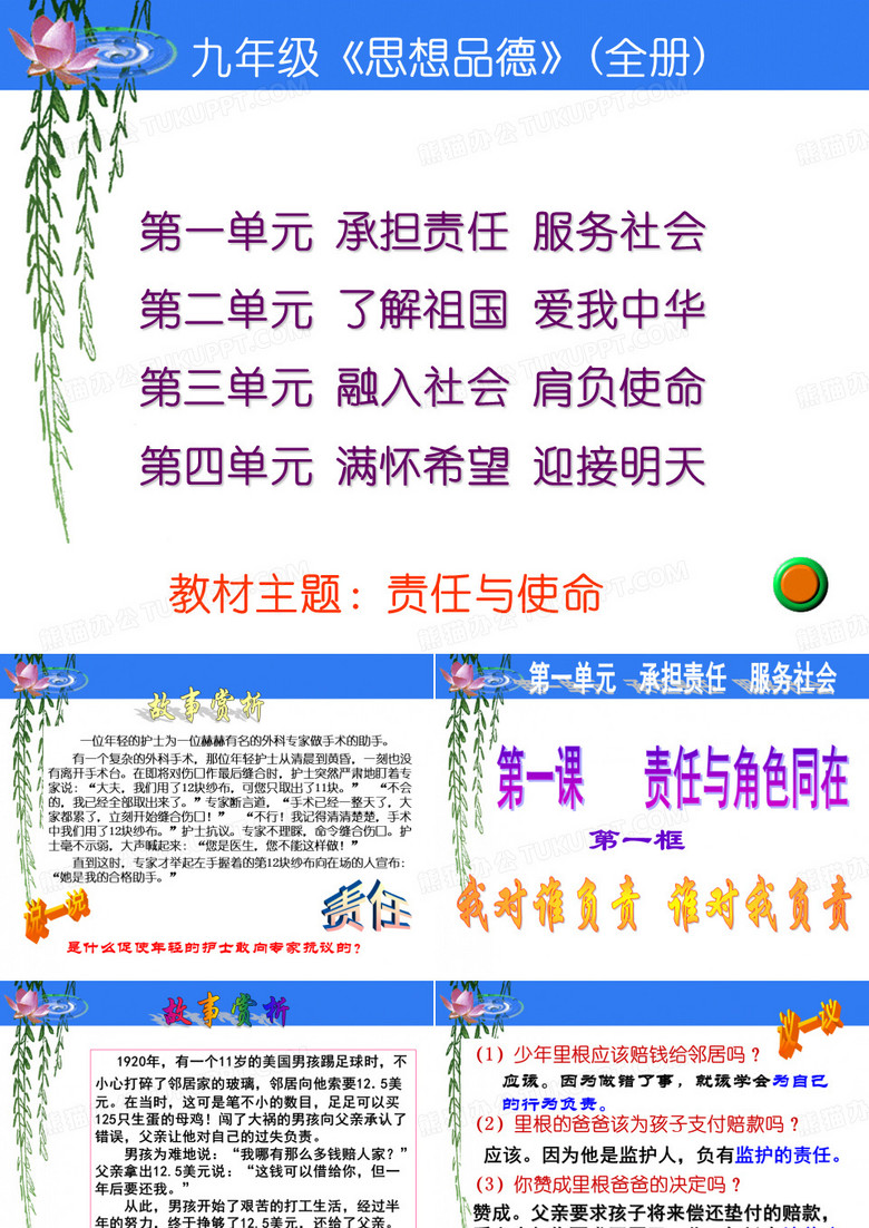 我对谁负责谁对我负责第一框题