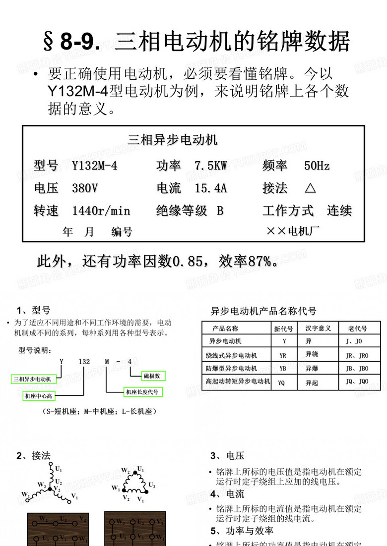 电动机的铭牌