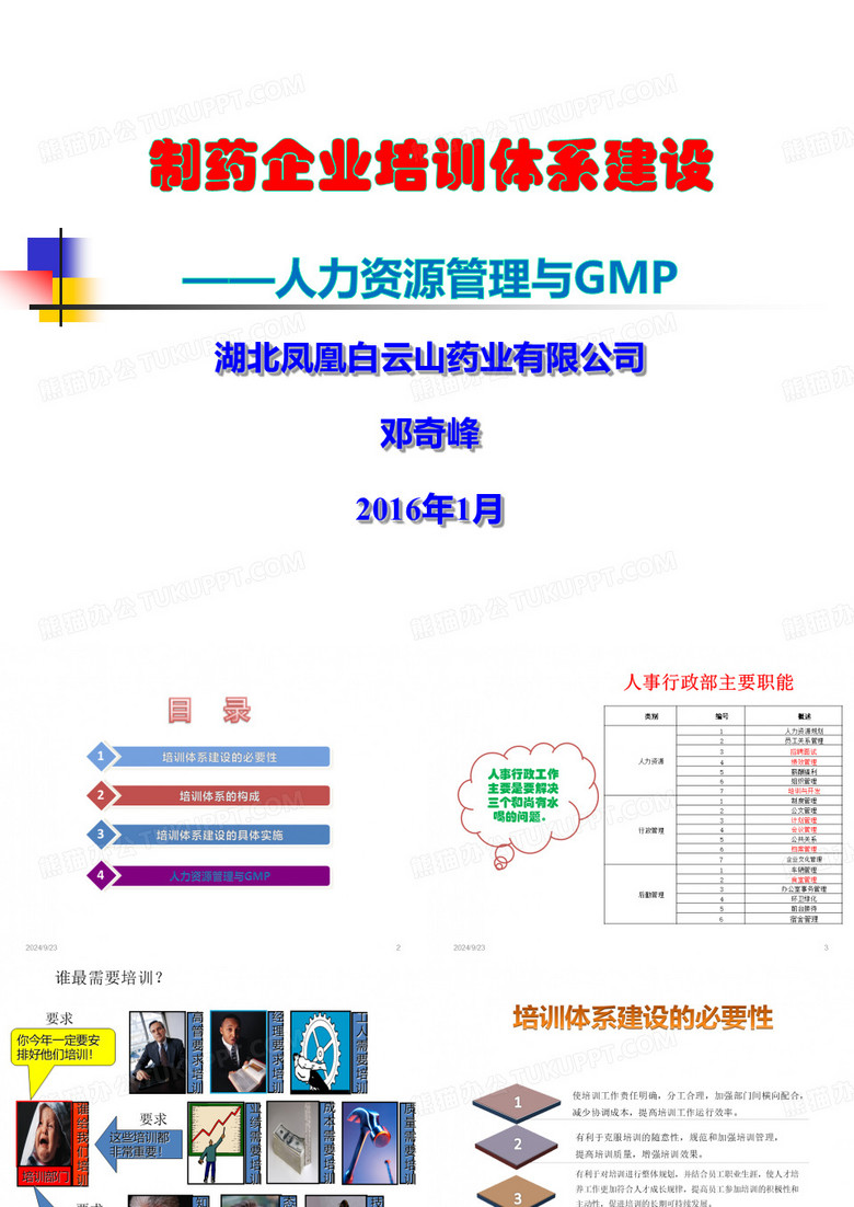 制药企业培训体系建设讲解