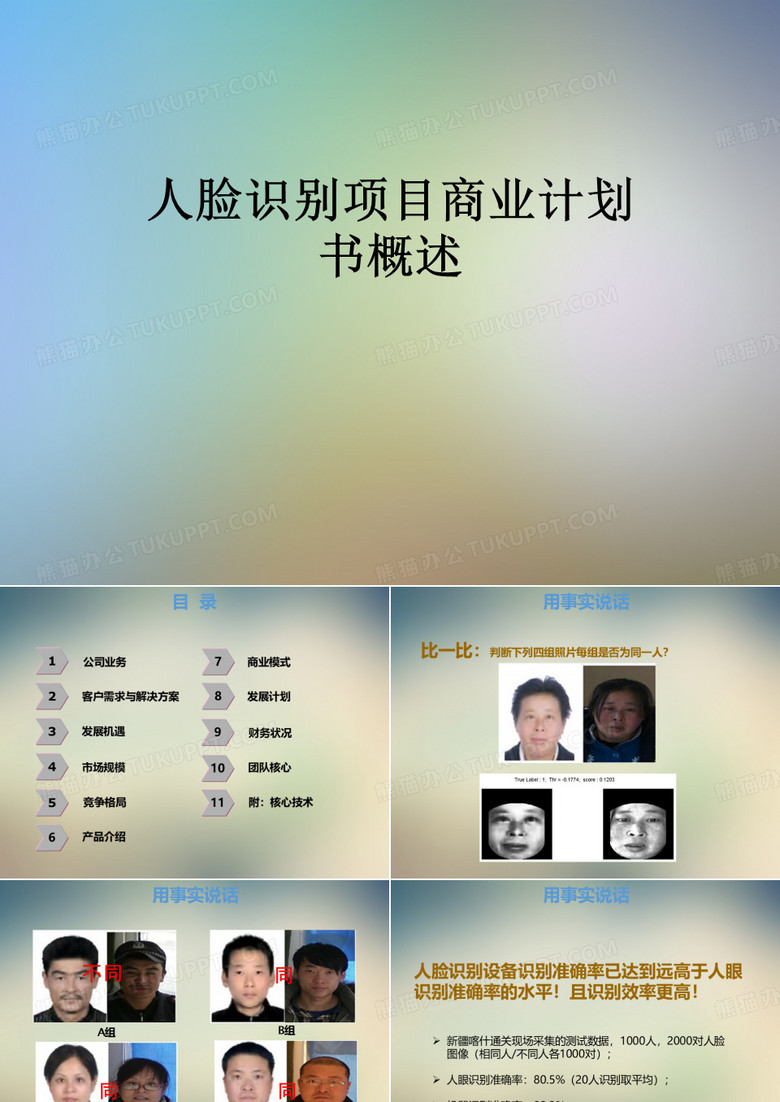 人脸识别项目商业计划书概述