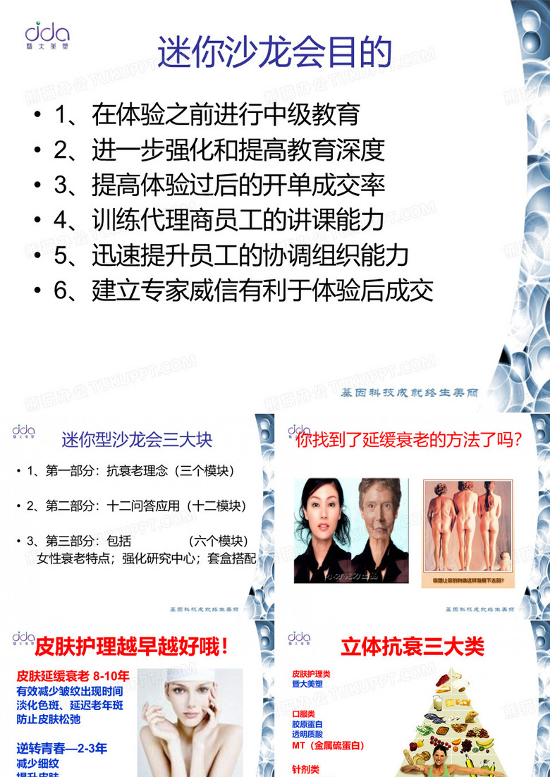 迷你沙龙会模版