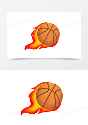火焰简笔画篮球图片