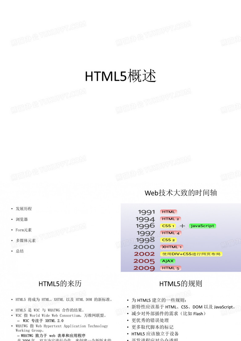 HTML5概述