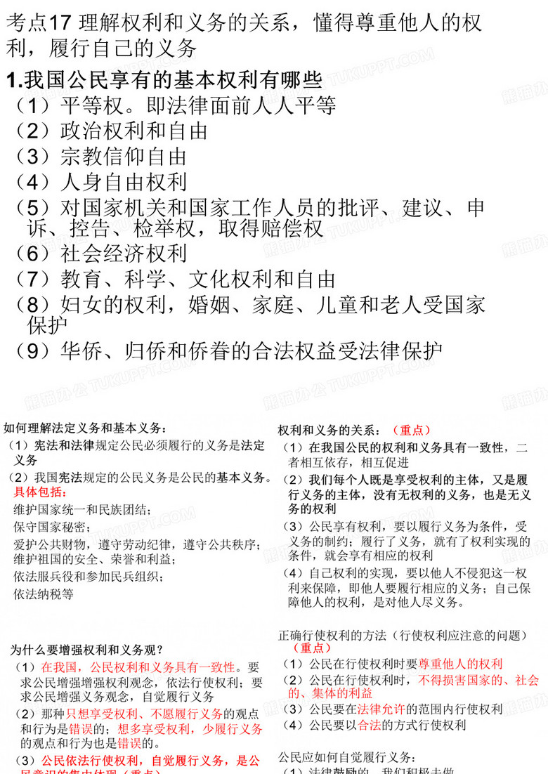 公民的权利与义务