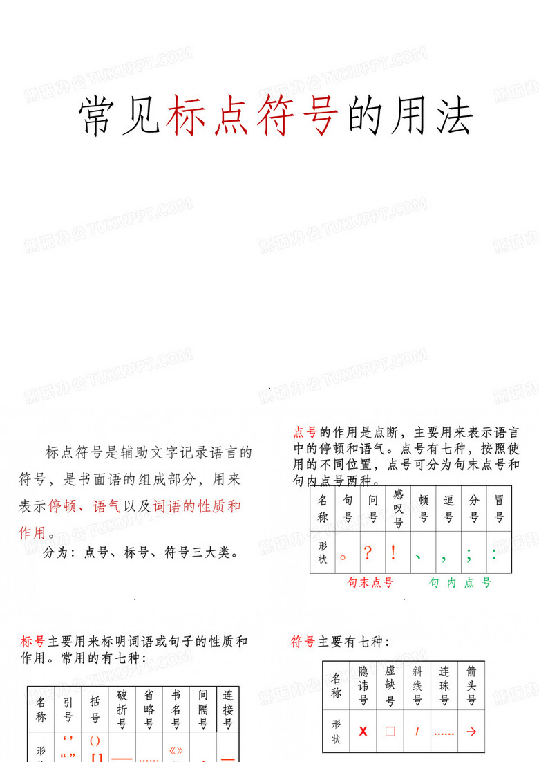 常见标点符号的用法
