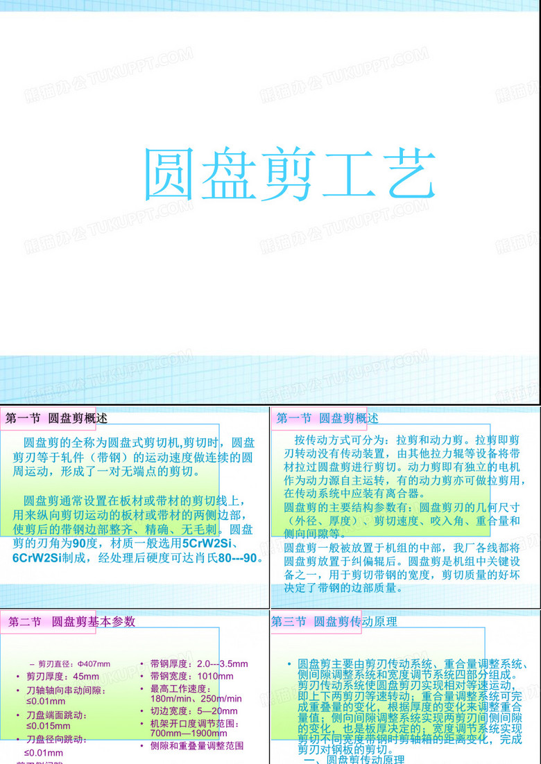 圆盘剪工艺