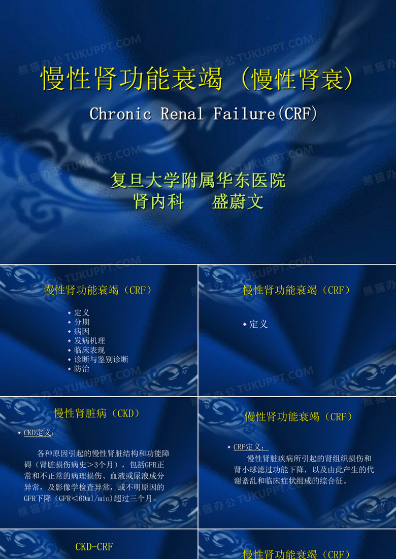 慢性肾功能衰竭 (慢性肾衰)