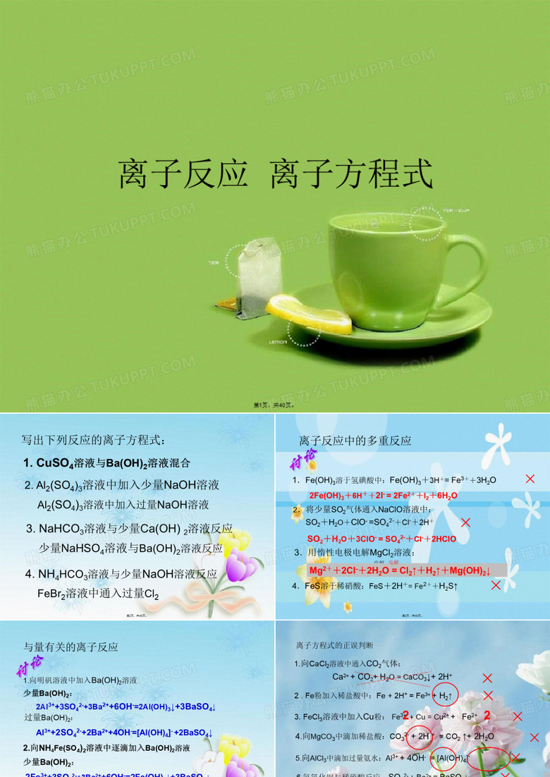 离子反应  离子方程式