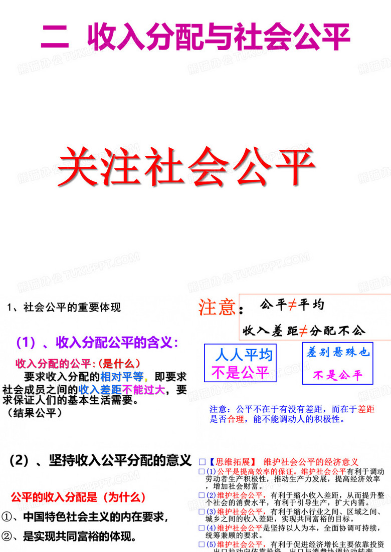 收入分配与社会公平