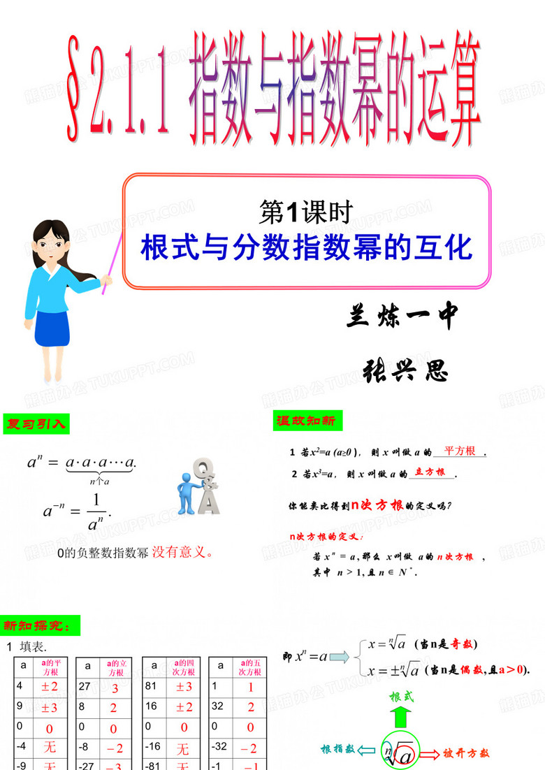 指数与指数幂的运算.