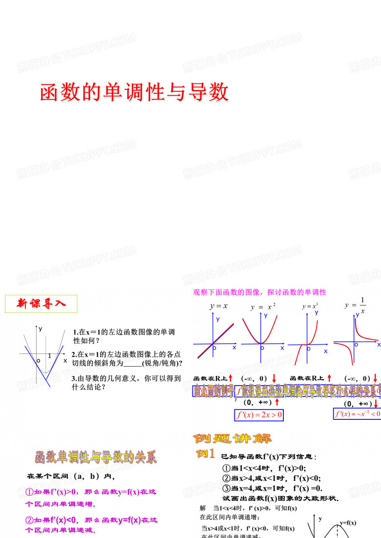 函数的单调性与导数