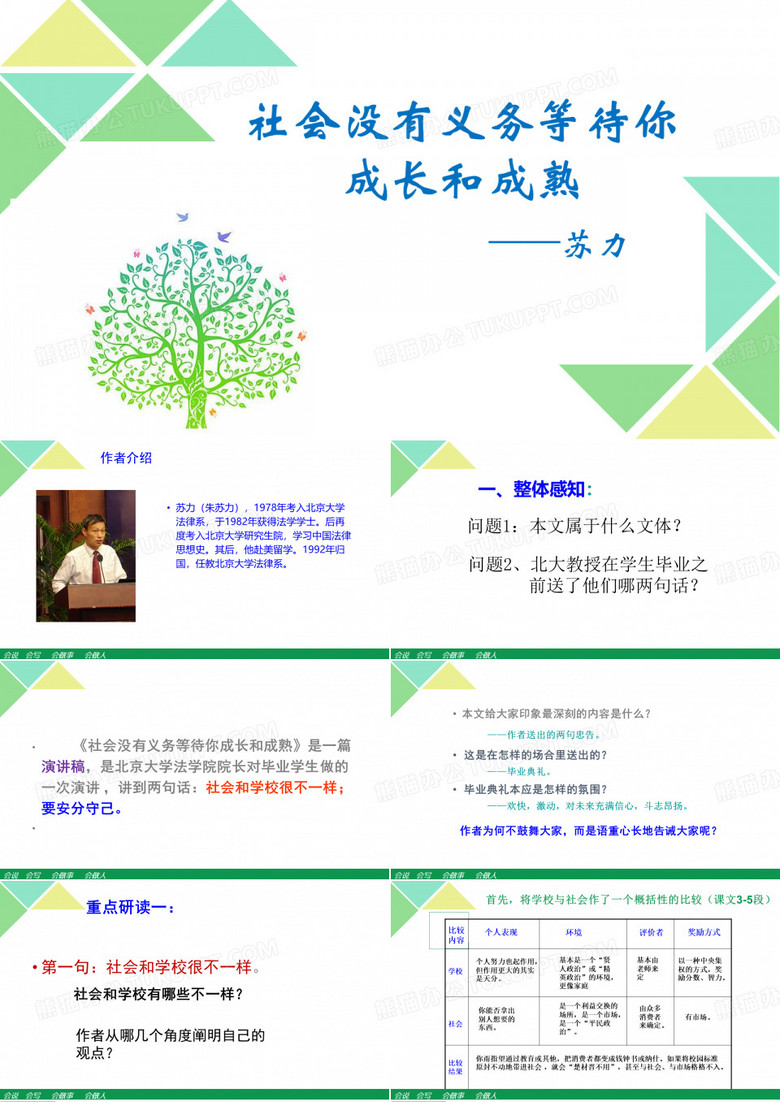 社会没有义务等待你成长和成熟