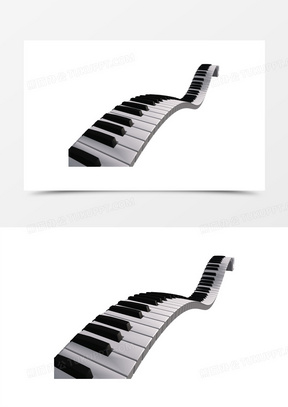 琴键漂浮图片