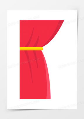 红色幕布左边幕布图标