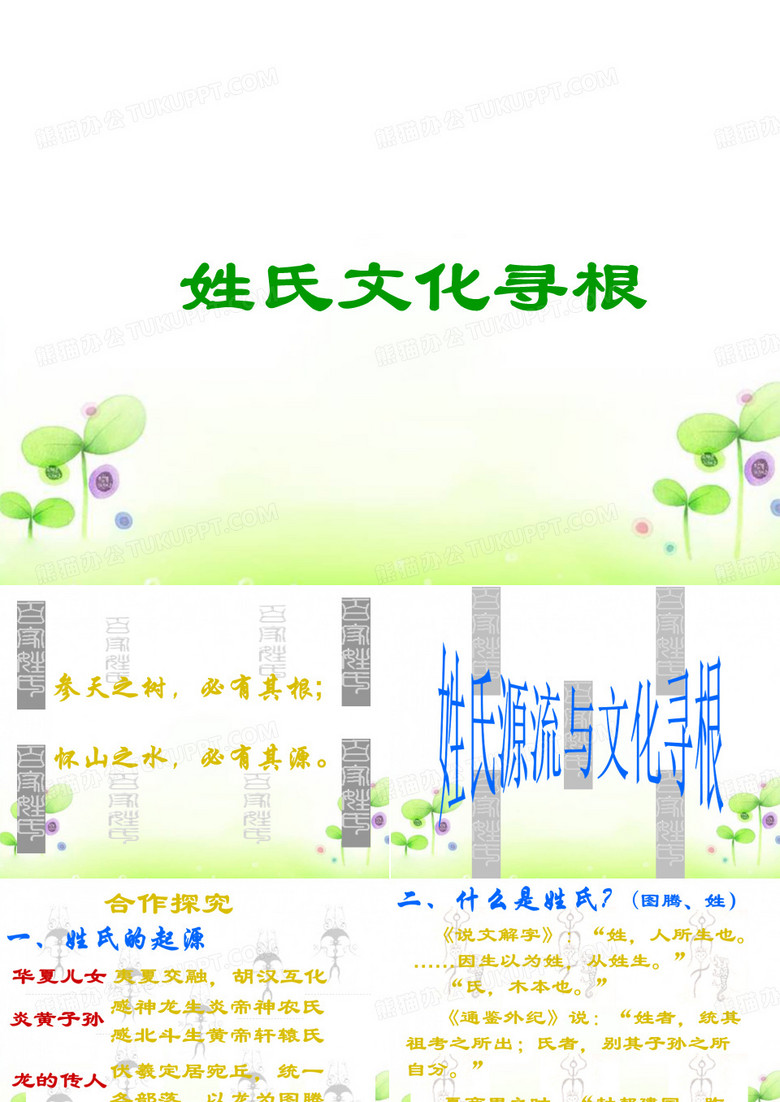 姓氏源流与文化寻根.ppt