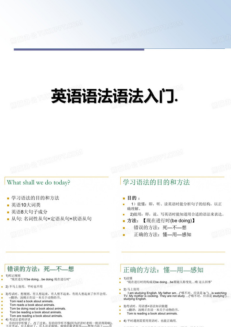 最新英语语法语法入门.教学讲义ppt课件