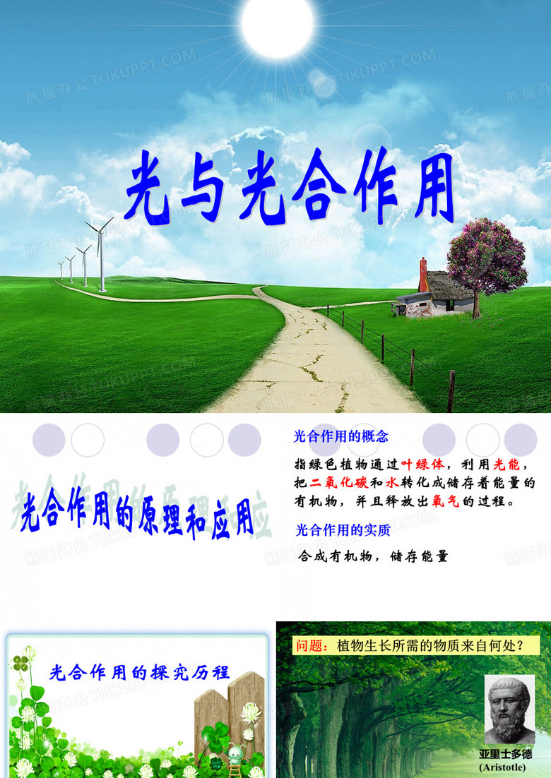 光合作用的原理和应用PPT