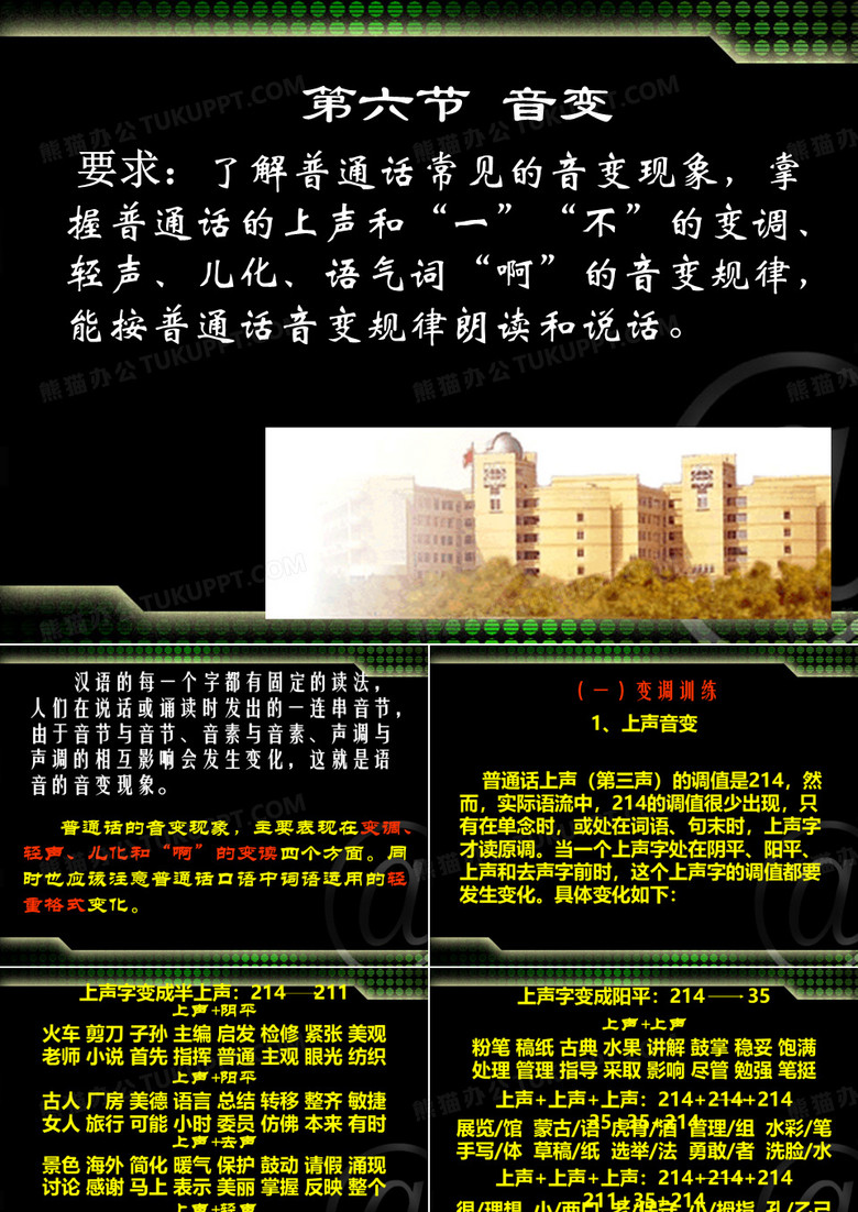 普通话的音变
