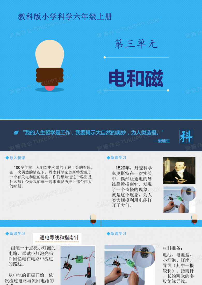 《电和磁》能量PPT教学课件 3电和磁