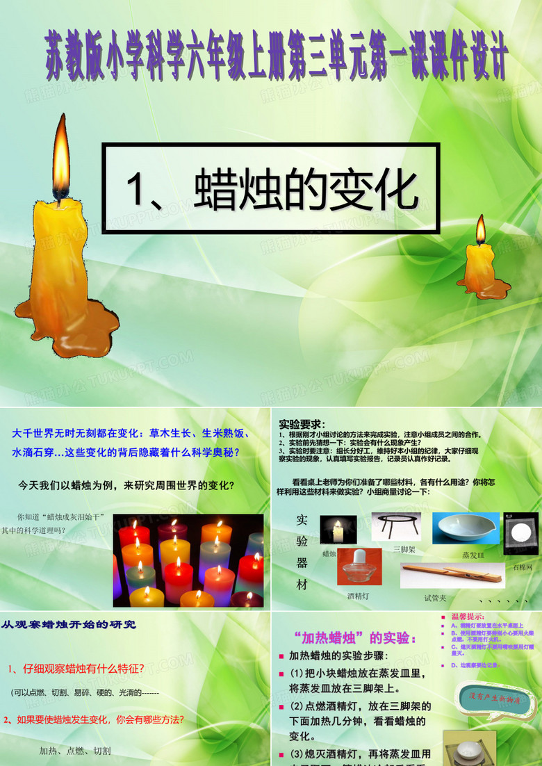 蜡烛的变化ppt