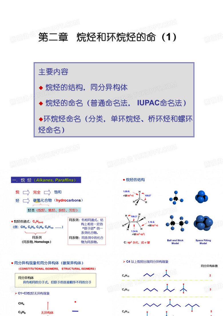 烷烃环烷烃的命名