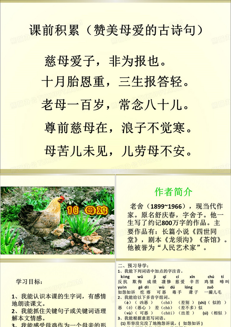 16《母鸡》导学案