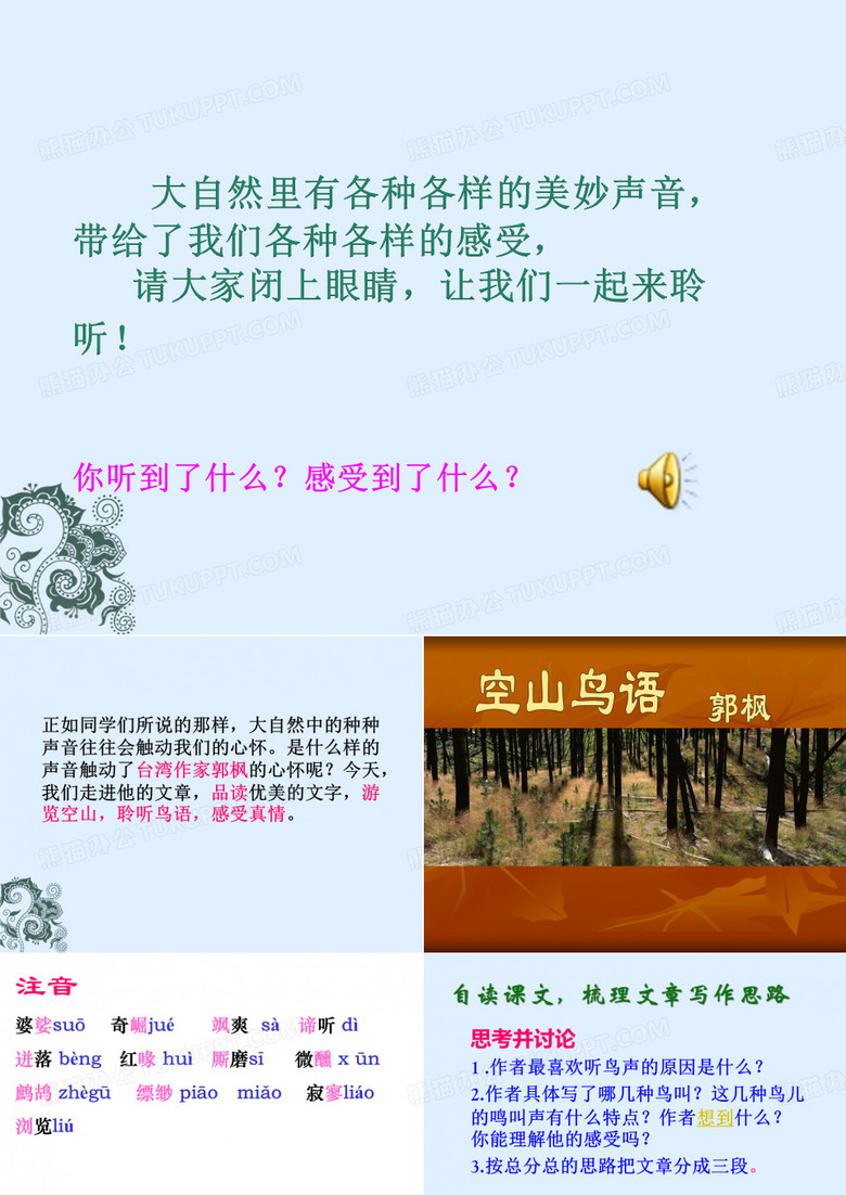《空山鸟语》课件