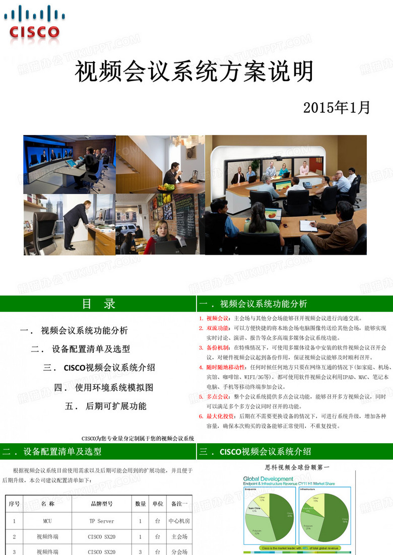 思科视频会议方案