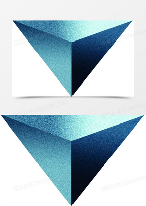 立体三角形图片素材